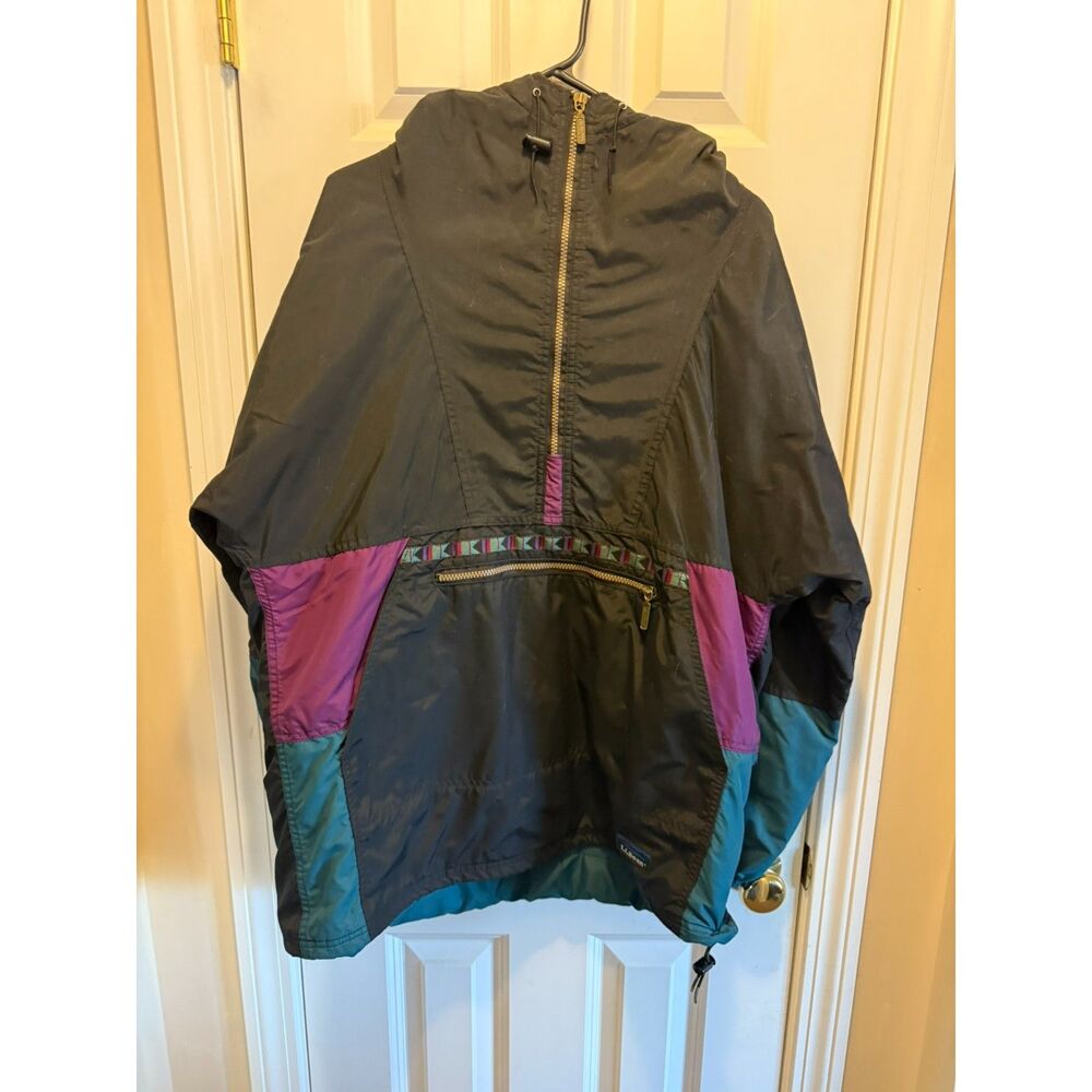 VTG - LL Bean Color Block Anorak Men's Medium Tall Thinsulate Hooded Jacket
